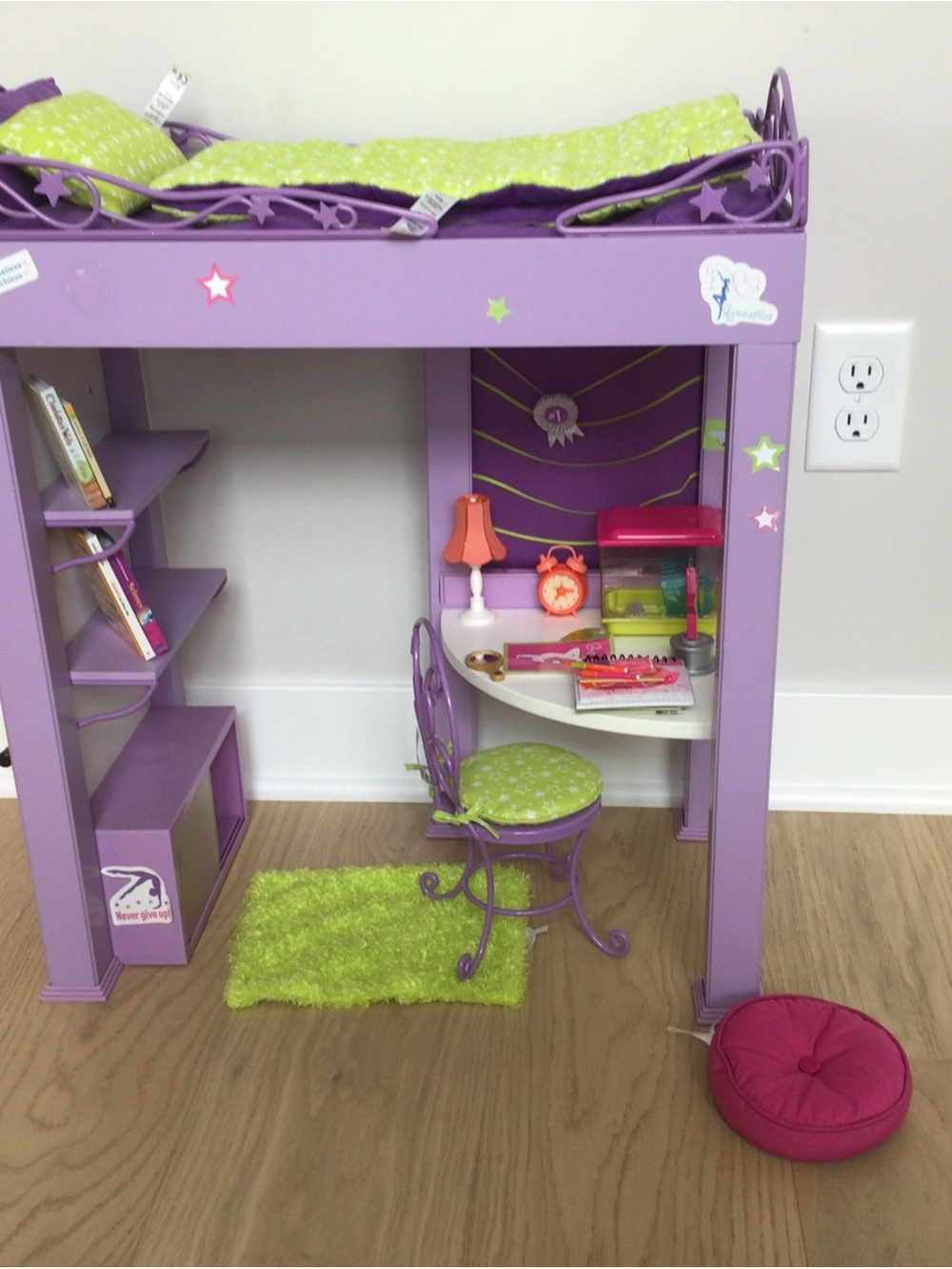 American Girl Retired 2012 McKenna Loft Bed with all Accessories